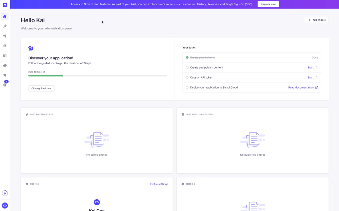 GIF: Create Restaurant collection type in Content-type Builder